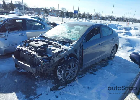 2018 Hyundai Elantra Sel из США, поврежденный, VIN 5NPD84LF5JH254910